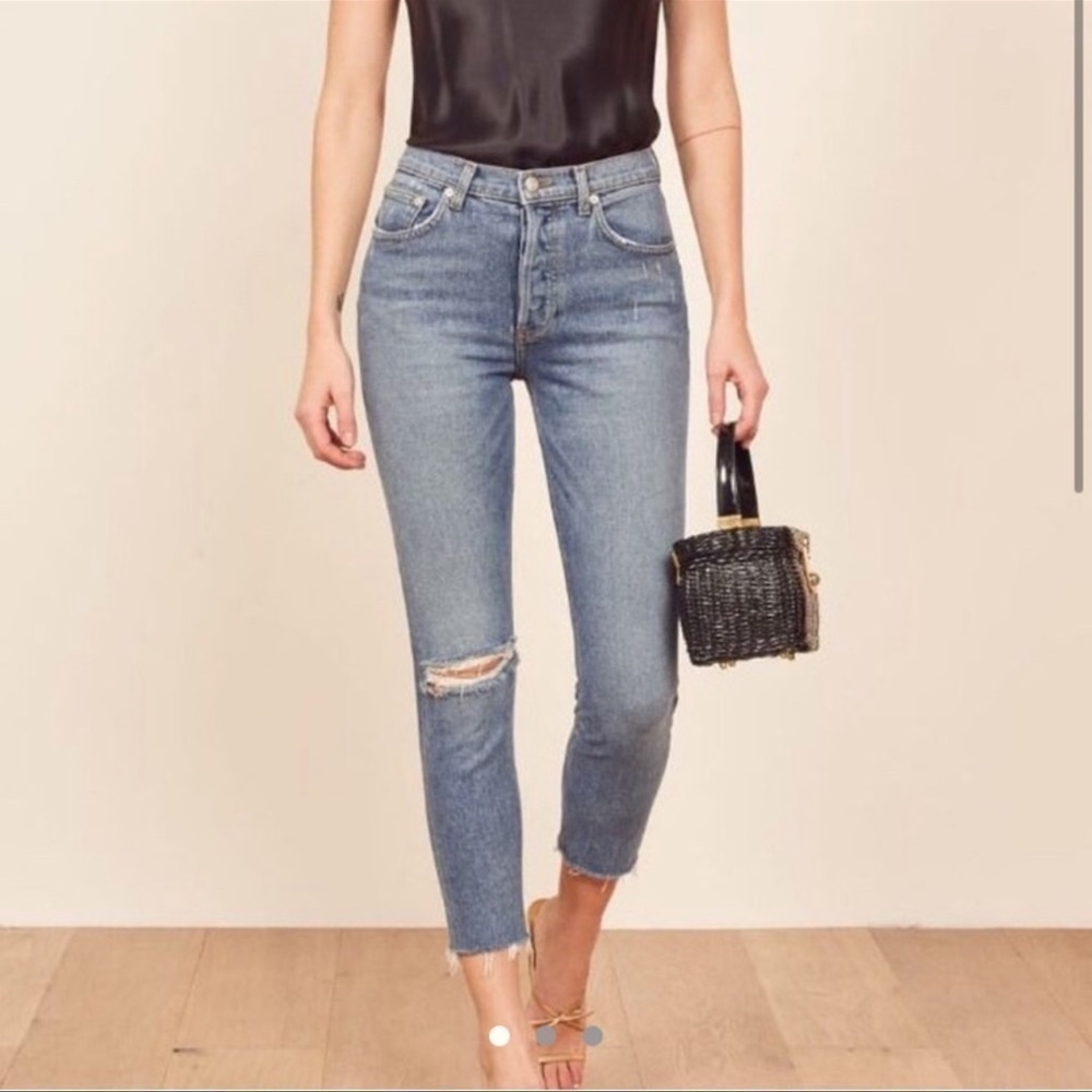 Reformation Serena High Skinny Crop Jeans Size 31